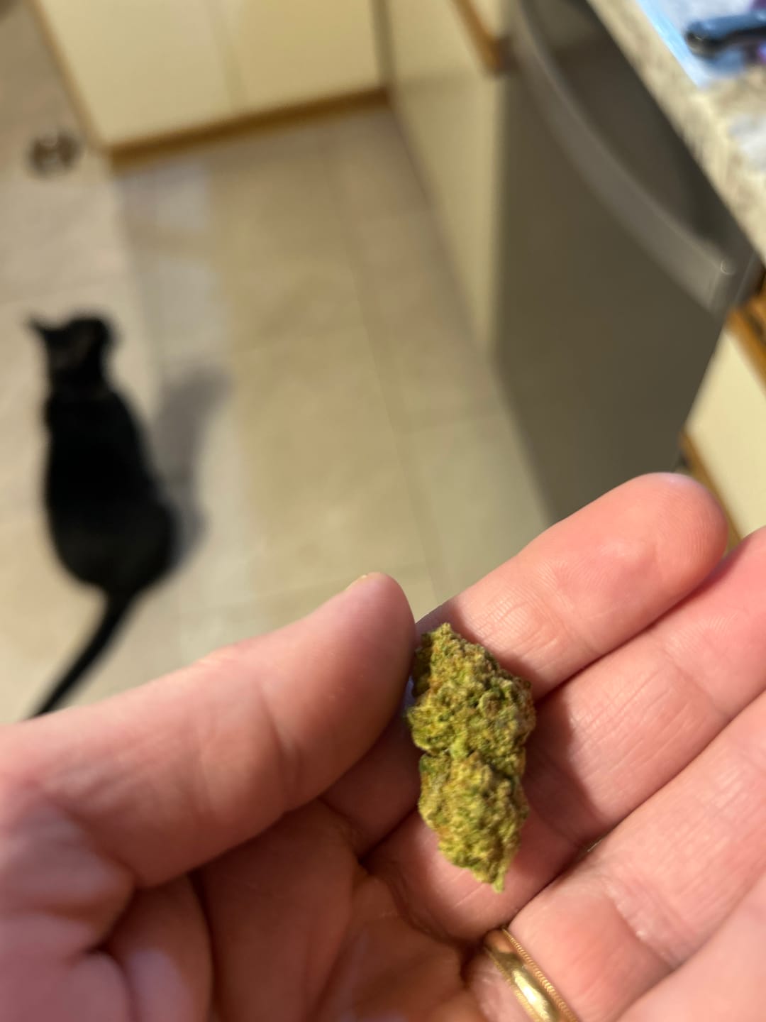 Customer photo review of THC Flower - Wedding Cake