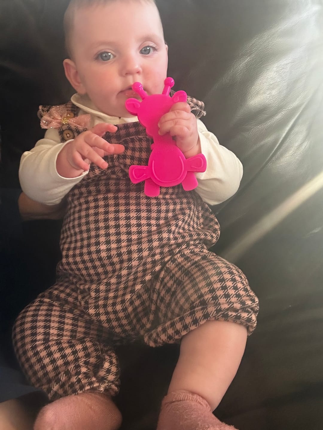 Customer photo review of Little bamBAM Baby Teething Toy - Magenta