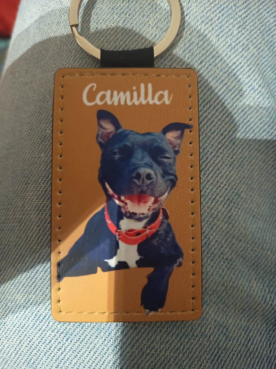 Customer photo review of Ritratto animale domestico - Portachiavi personalizzato