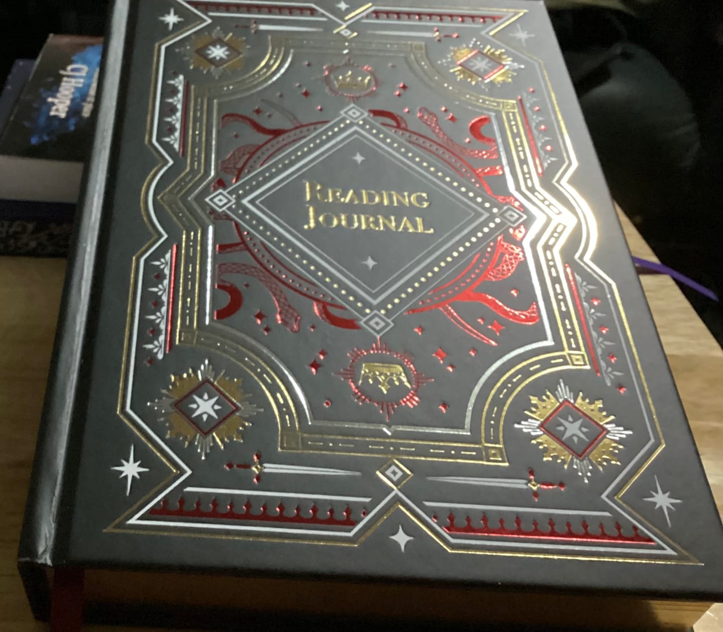 Customer photo review of Reading Journal - Serpents & Swords