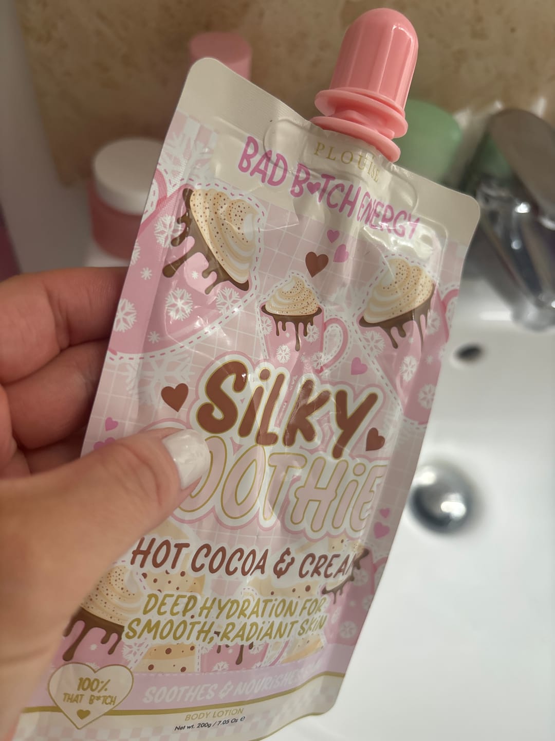 Revue photo client de la lotion pour le corps Silky Soothie de P.Louise