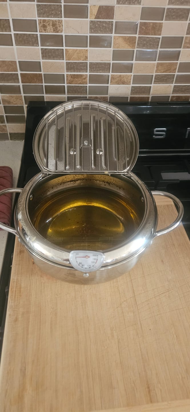 Customer photo review of Premium Stainless Steel Deep Fryer Pot
