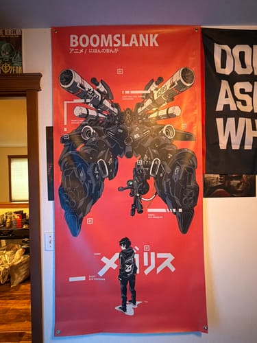 Customer photo review of Megalith Banner, (6'x3')