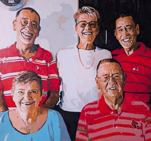 Customer photo review of Custom Portrait Paint By Numbers