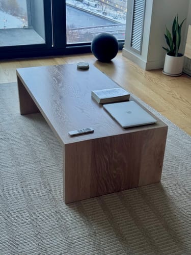 Customer photo review of Waterfall Coffee Table