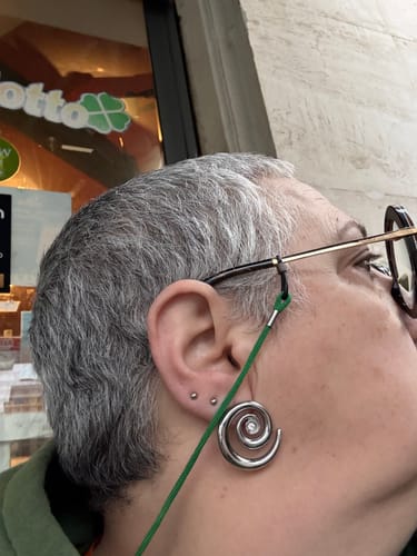 Customer photo review of Orecchini a Spirale Vorticosa