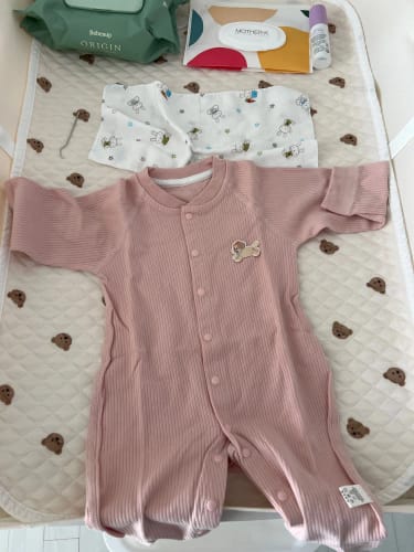 Customer photo review of Baby Basics Play Jumpsuit