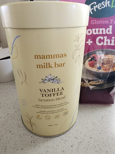 Customer photo review of Vanilla Toffee Lactation Blend
