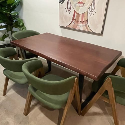 Customer photo review of Kent Rustic Dining Table | Pine Wood Farmhouse Design