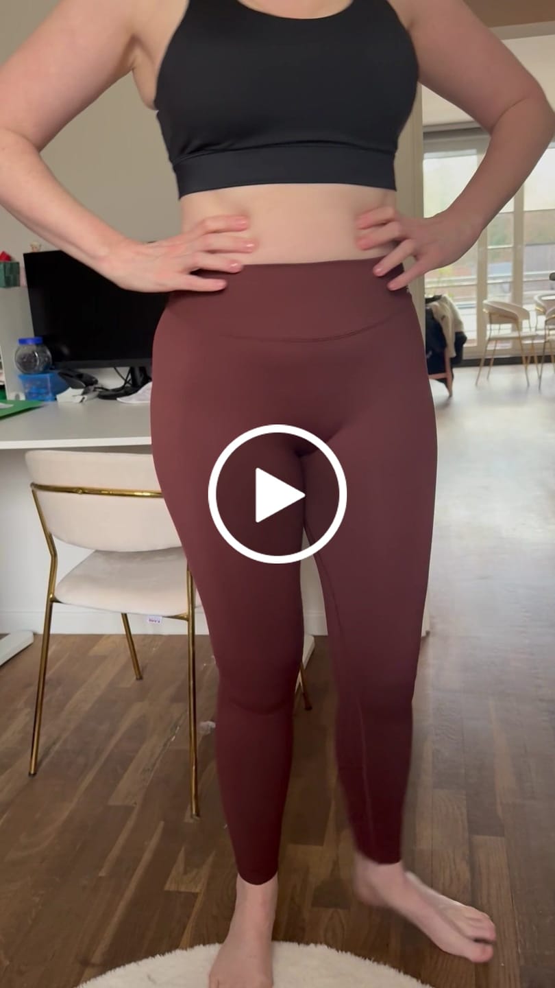 Customer video review of Legging Ventre-Plat - Bellerive Marron