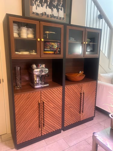 Customer photo review of 69" Tall Kitchen Pantry Cabinet (Set of 2)