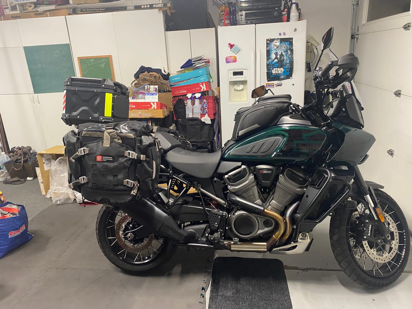 Customer photo review of 40L - Apex Medium ADV Touring Panniers for Harley Pan America RA1250/S