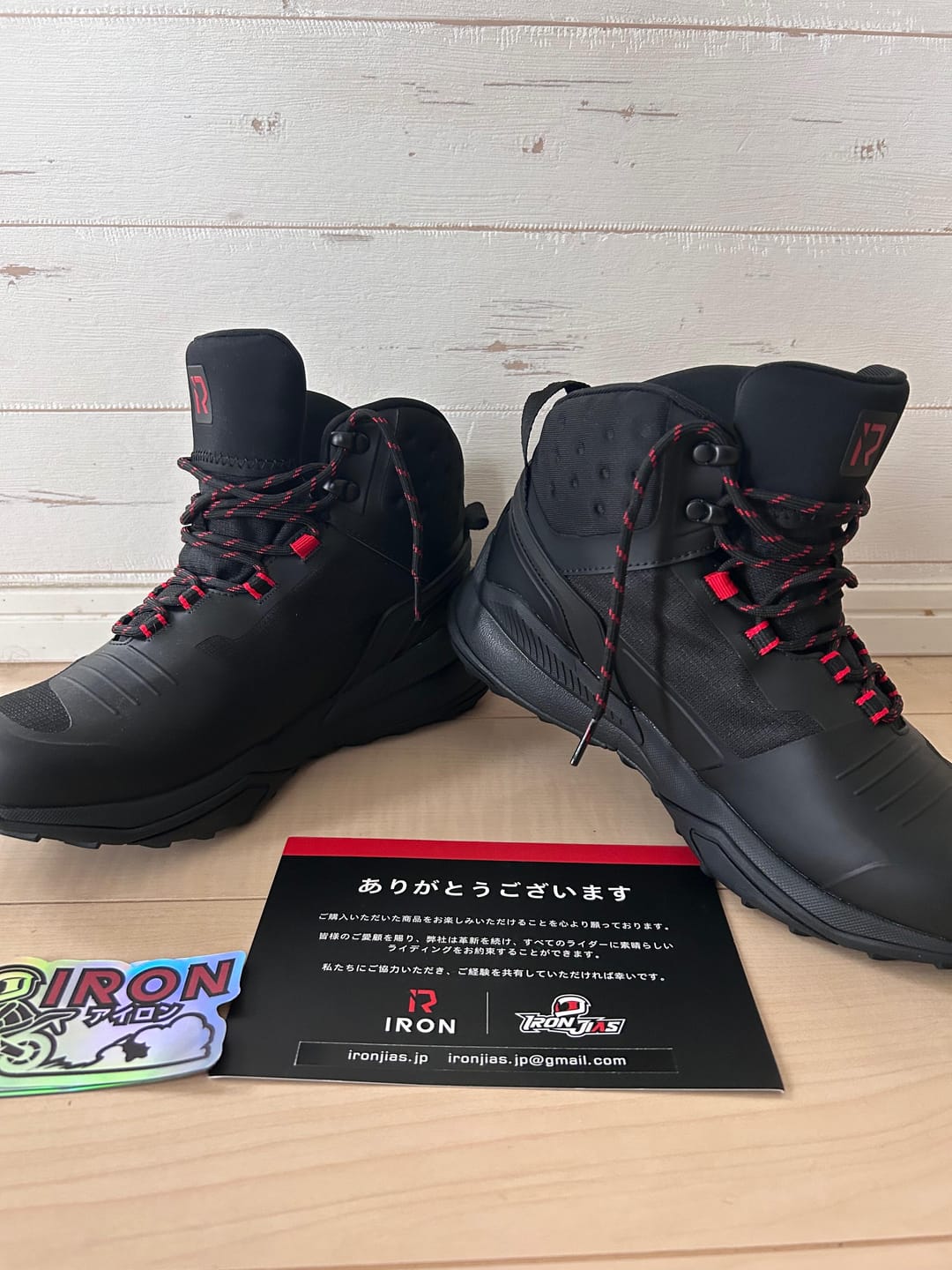 Customer photo review of RIDEIRON防水スポーツツーリング冒険用ブーツ|MS6005