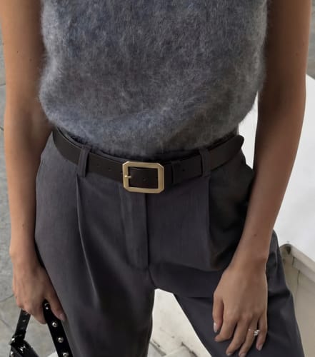 Customer photo review of Пояс Aika чорний