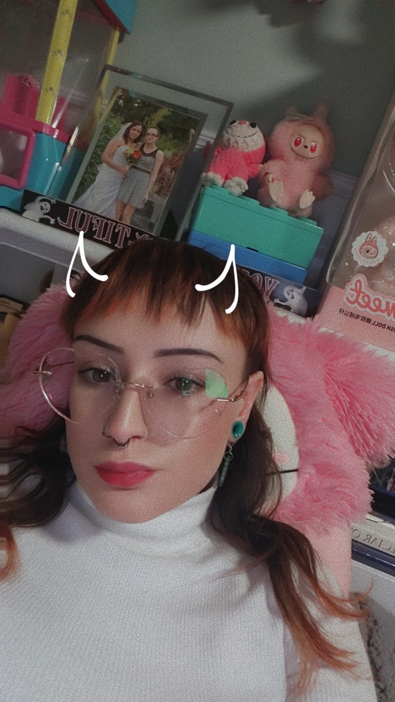 Customer photo review of Amora Eyeglasses