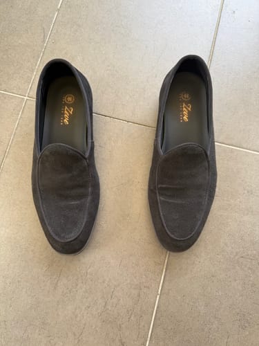 Customer photo review of Belgian Loafer - Black Suede Leather