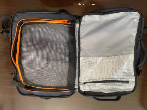 Customer photo review of The Digital Nomad Backpack