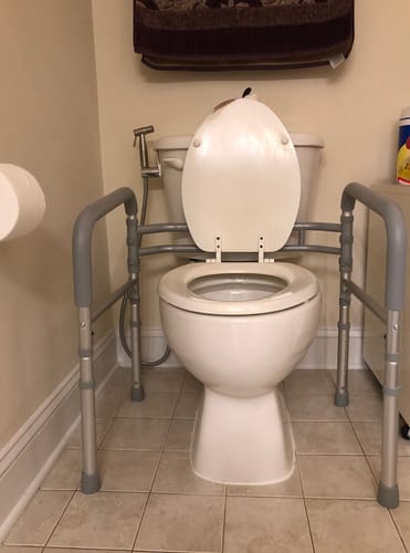 Customer photo review of Toilet Safety Rail (350lb)