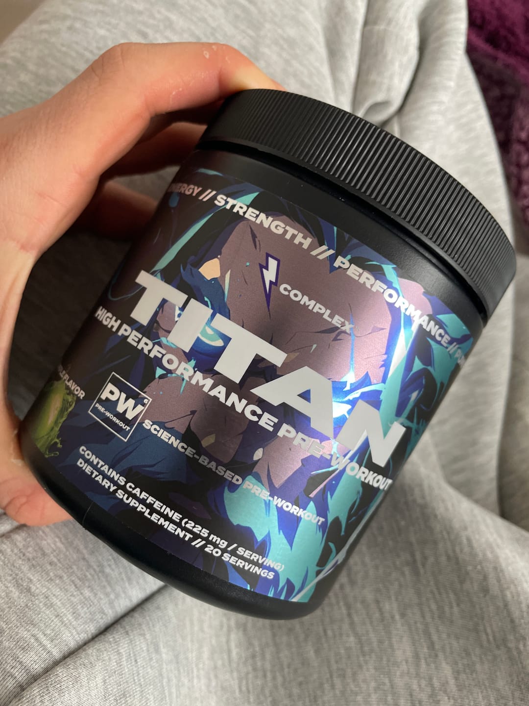 Customer photo review of Titan Pre-workout