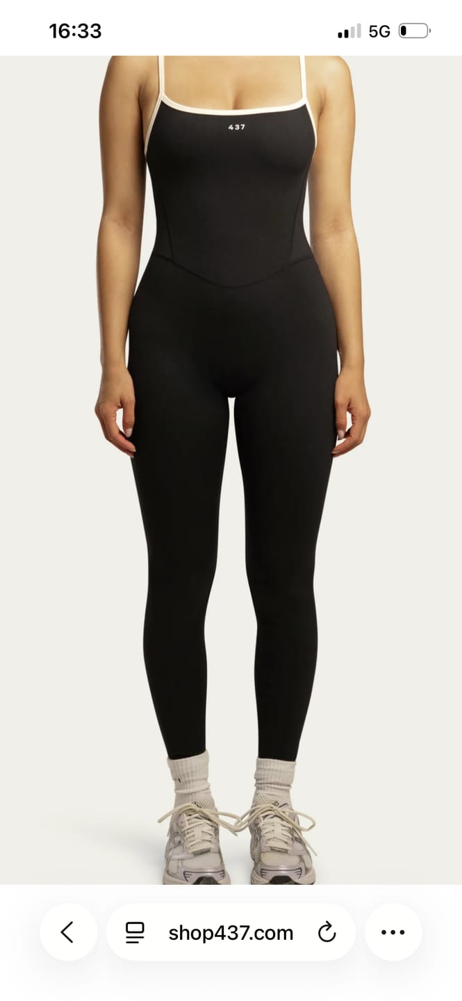 Customer photo review of The Onesie / Black-Cream