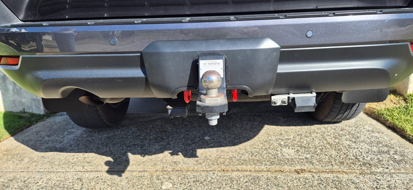 Customer photo review of Tow Bar Cover Cut Out Service for 300 Series LandCruisers