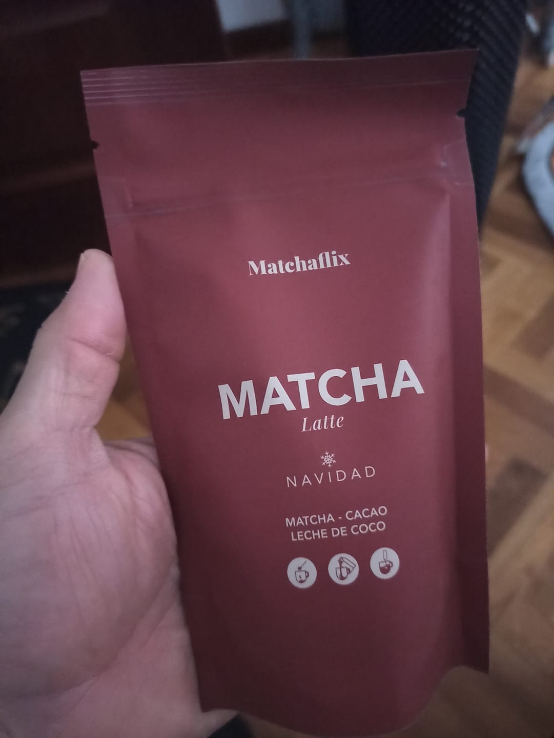 Customer photo review of Matcha Latte Navidad