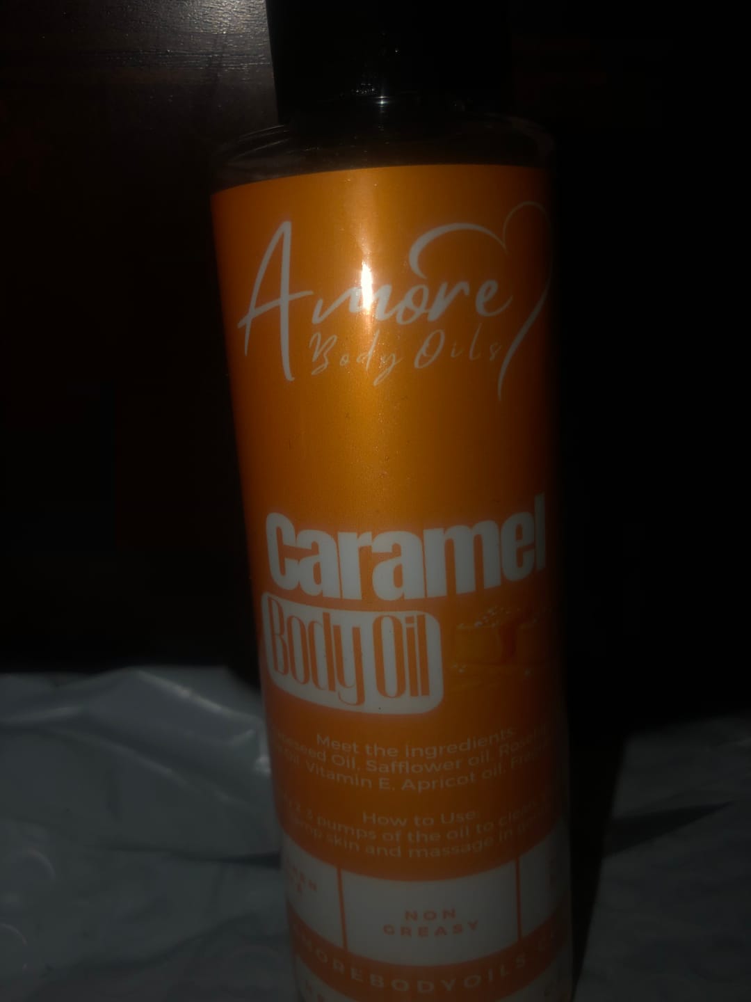 Customer photo review of Caramel - Body Oil - Limited Edition