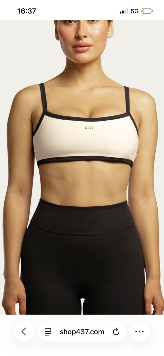 Customer photo review of The Micro Bra / Cream-Black