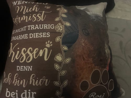 Customer photo review of Seelentröster - Individuelles Kissen