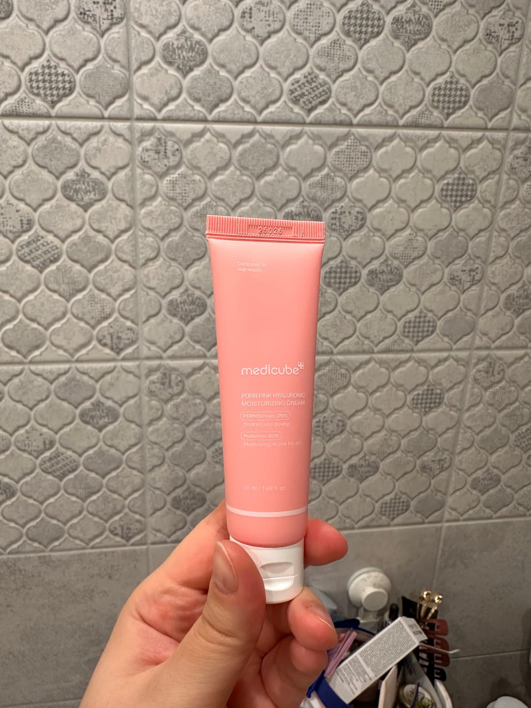 Customer photo review of Mitrinošs krēms ar PDRN un hialuronskābi Medicube PDRN Pink Hyaluronic Moisturizing Cream
