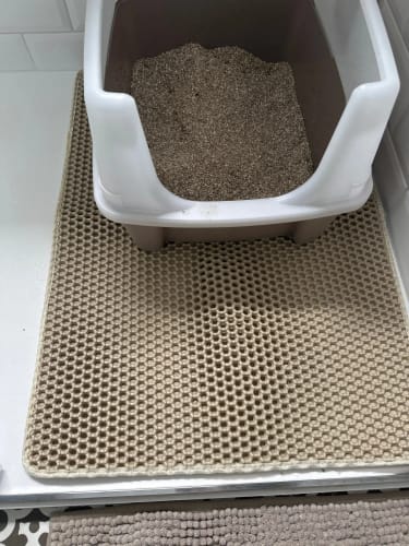 Customer photo review of The Easiest Way to Keep Cat Litter Off Your Floors — No Mess, No Stress
CleanPaws™ Litter Mat