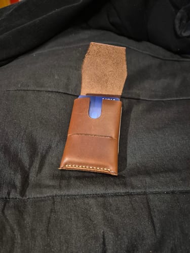 Customer photo review of Slimmad plånbok i äkta läder