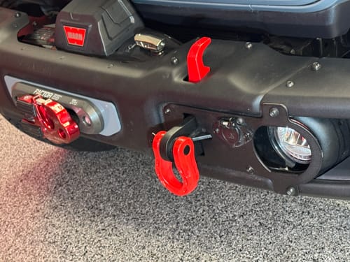 Customer photo review of Jeep Wrangler JK/JL/JT Front Shackle Tab Kit (Rated 10,000-lbs Tensial Strength Tow Point)