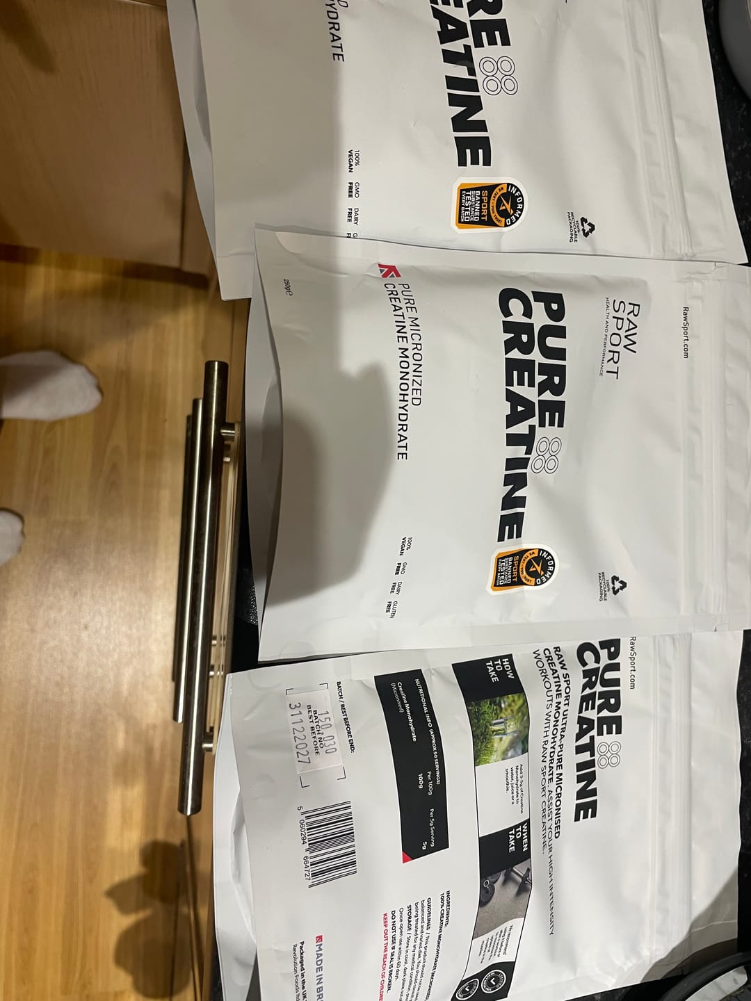 Customer photo review of Pure Creatine Monohydrate 250g