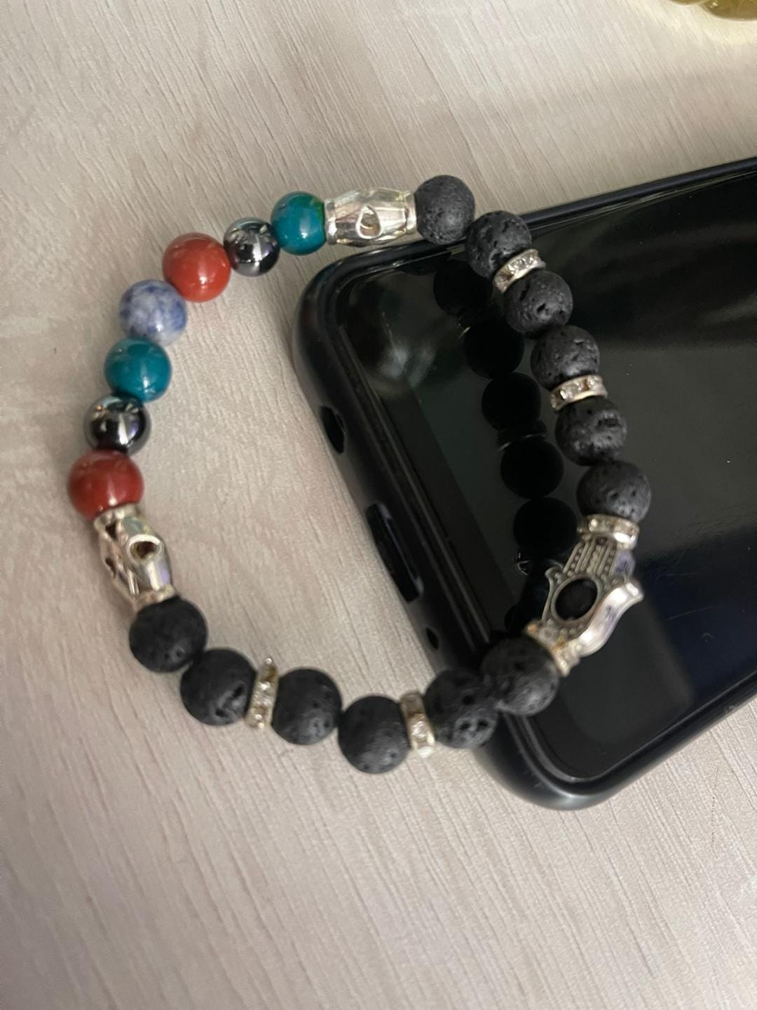 Customer photo review of Premium Multi-Stone Healing Bracelet, Vastu Remedy for Blood Pressure & Stress Relief