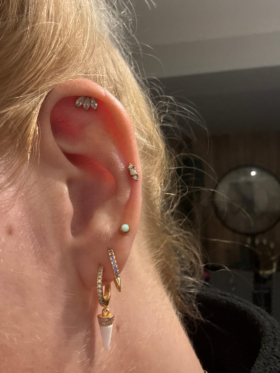 Customer photo review of Iceberg Earrings