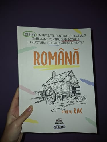 Recenzie cu fotografie de la un client despre Carte Română Bacalaureat Bacademia (temă și viziune, caracterizare, relație) - Ediția II