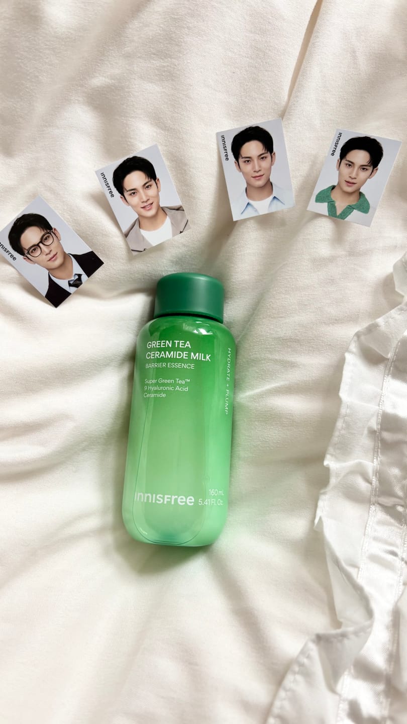 Customer photo review of グリーンティー セラミド ミルク エッセンストナー