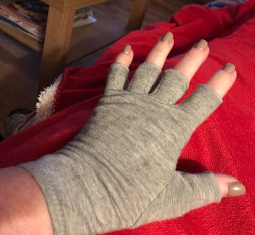 Customer photo review of BambuSleeve™ Kompressionshandskar