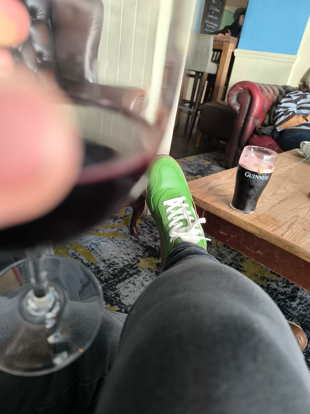 Customer photo review of Cassava Classic Tennis Trainer - Botanical Green