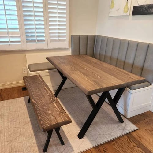 Customer photo review of Kent Rustic Dining Table | Pine Wood Farmhouse Design