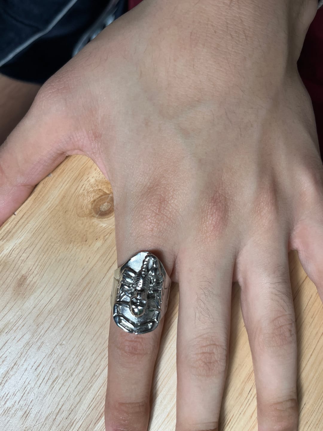 Customer photo review of RISING SCORPIO RING