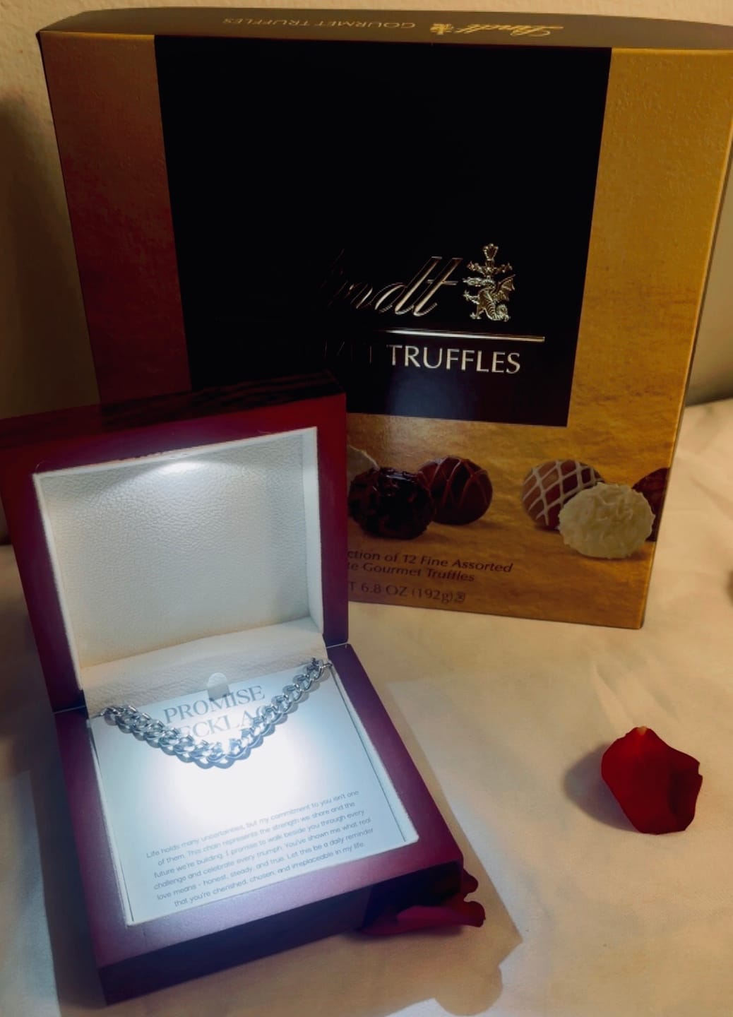 Customer photo review of Sterling Silver Promise Necklace
