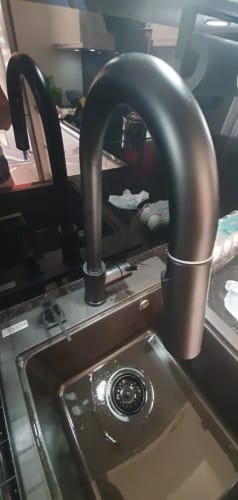 Customer photo review of Falkenberg - Touch Kitchen Faucet with Pull-Out Sprayer