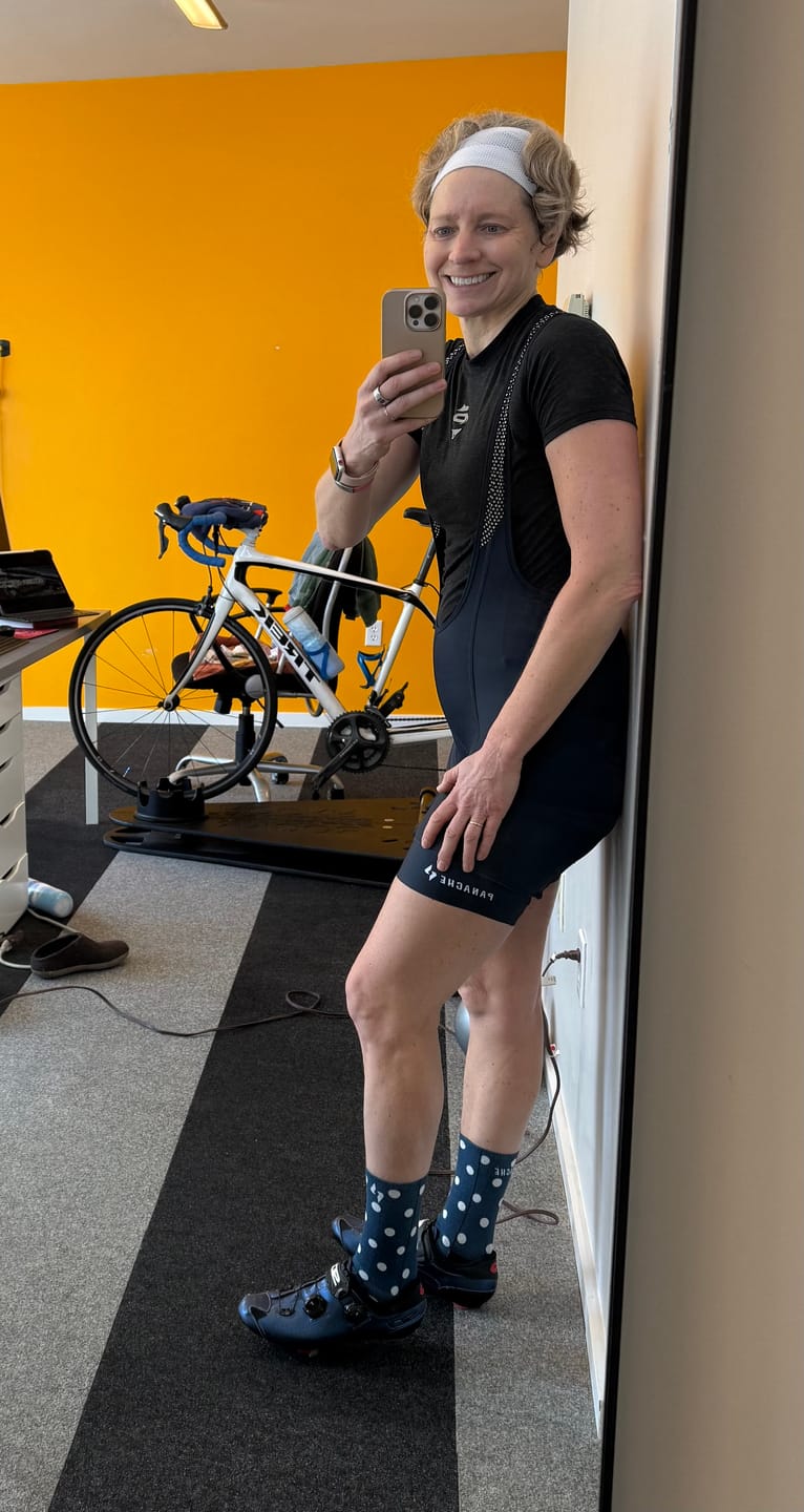 Customer photo review of Women's Pro Bib Short - Midnight Blue