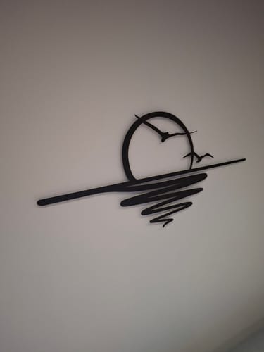 Customer photo review of Décoration murale en métal - Coucher du soleil (SUN.04)