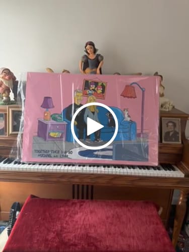 Customer video review of Turn Me Yellow - Hand Drawn Digital Portrait