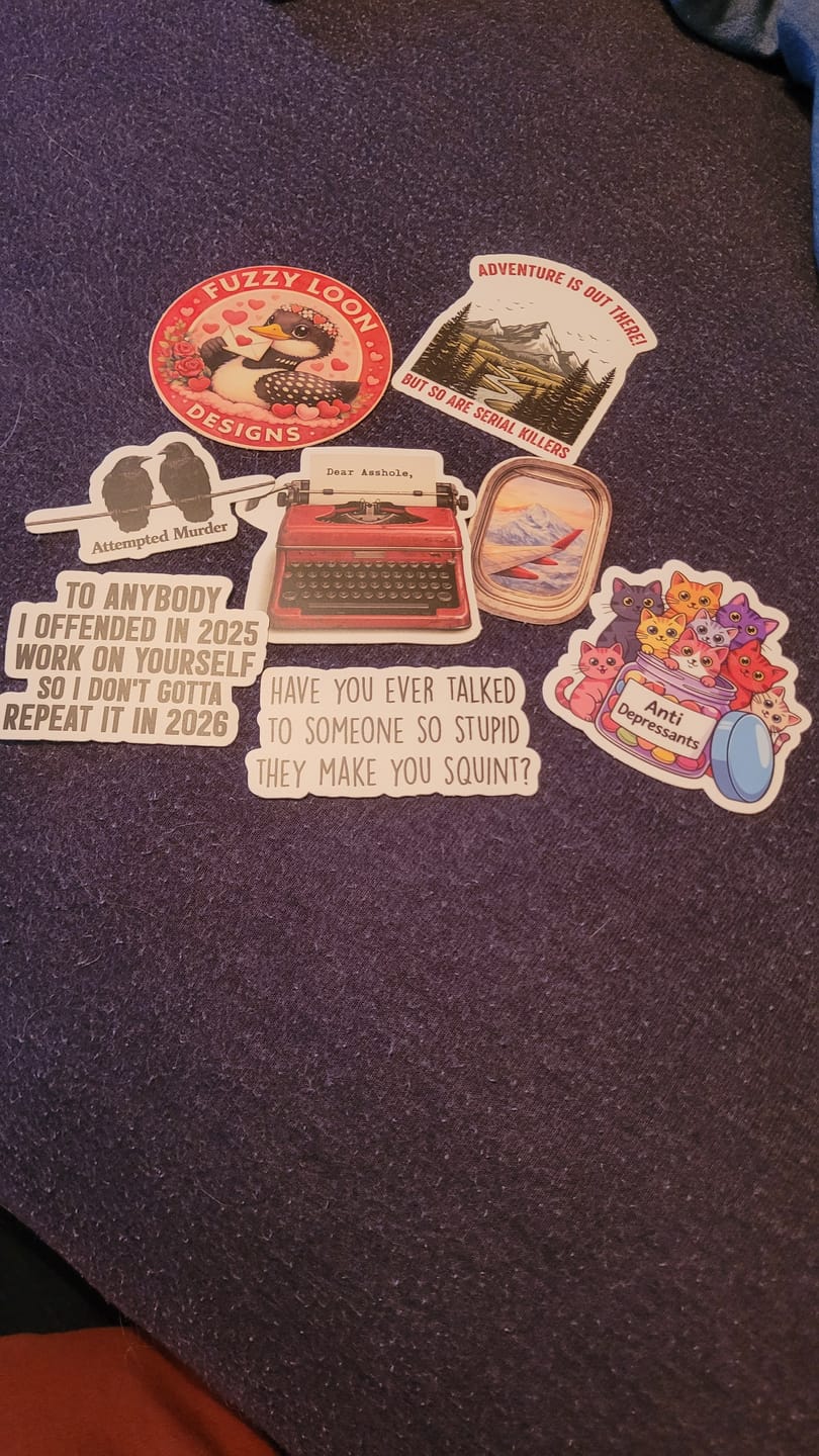 Customer photo review of STICKER CLUB | Monthly Sticker Subscription