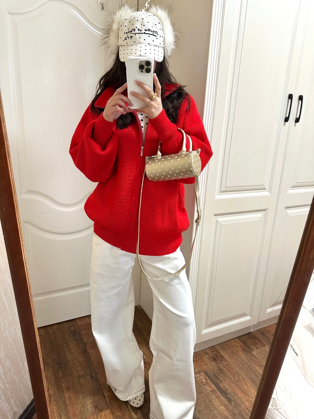 Customer photo review of Rase le sol High Neck Oversized Wool Sweater Jacket