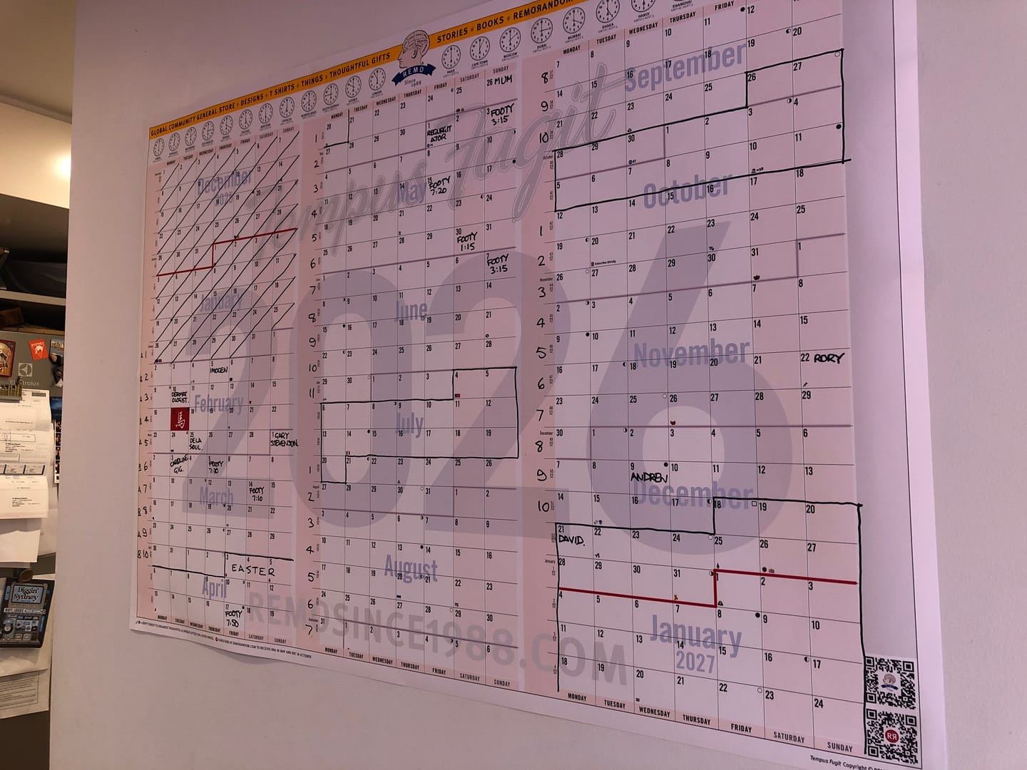 Customer photo review of 2026 Wallplanner | Digital File
